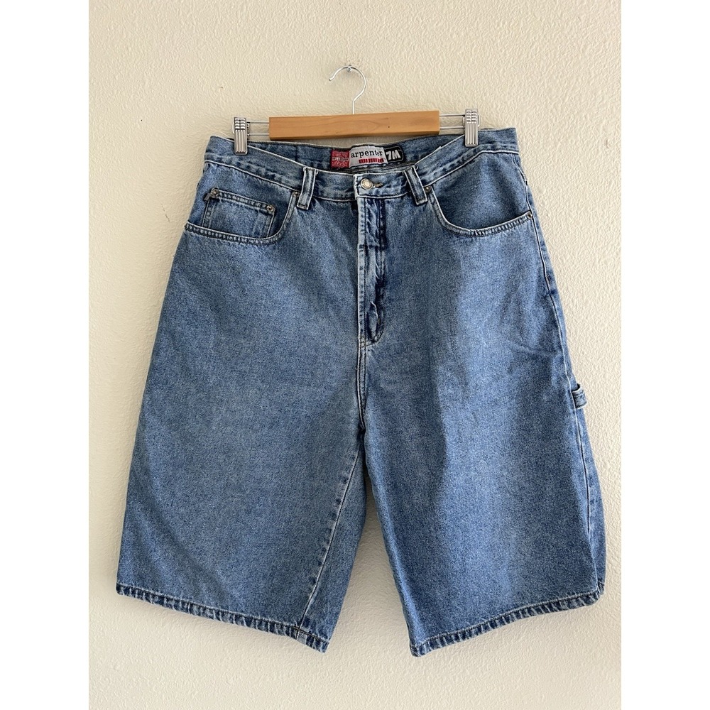 Vintage ZM Bugle Boy Carpenter Denim Shorts Mens 36 Jorts Grunge Streetwear Y2K